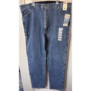 NWT Wrangler Mens 46X34 Regular Fit Straight Leg Denim Jeans Performance Series